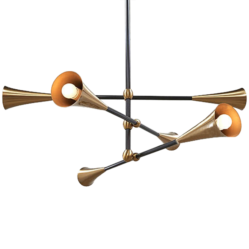 Люстра Sigrade Chandeliers Черный Латунь Люстра Sigrade Chandeliers Черный Латунь в Брянске | Loft Concept
