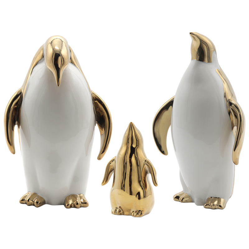 Декор Penguin Золотой Белый в Брянске | Loft Concept 