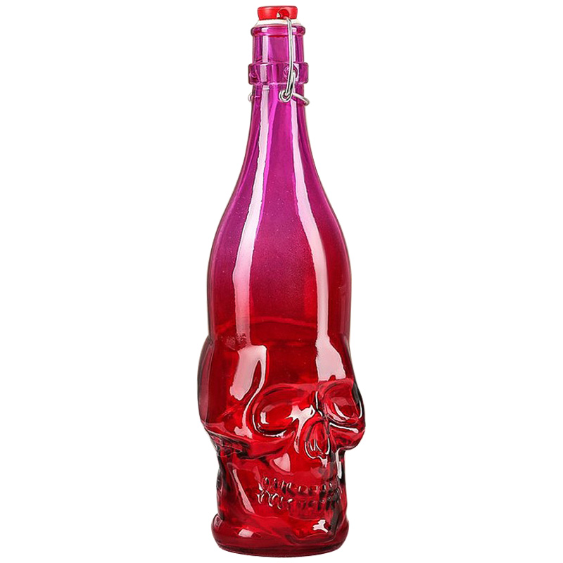 Бутылка с крышкой Scull Красный Розовый Бутылка с крышкой Scull Красный Розовый в Брянске | Loft Concept
