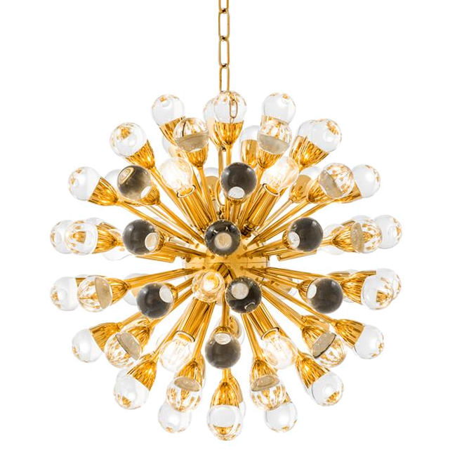 Люстра Chandelier Antares S Gold Золотой Прозрачный Люстра Chandelier Antares S Gold Золотой Прозрачный в Брянске | Loft Concept