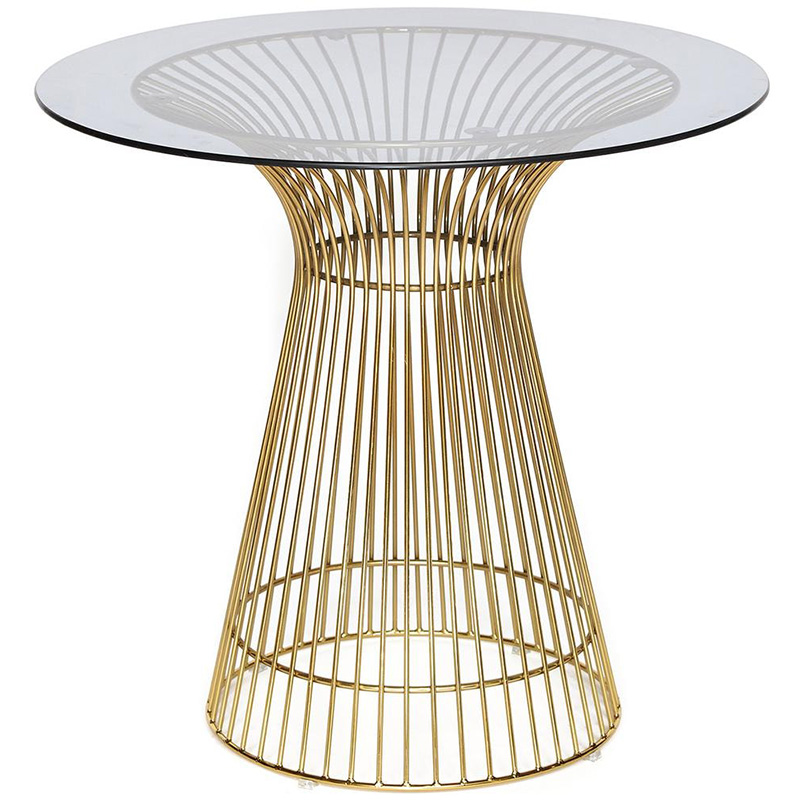 Обеденный стол Platner table gold Золотой Прозрачный Обеденный стол Platner table gold Золотой Прозрачный в Брянске | Loft Concept