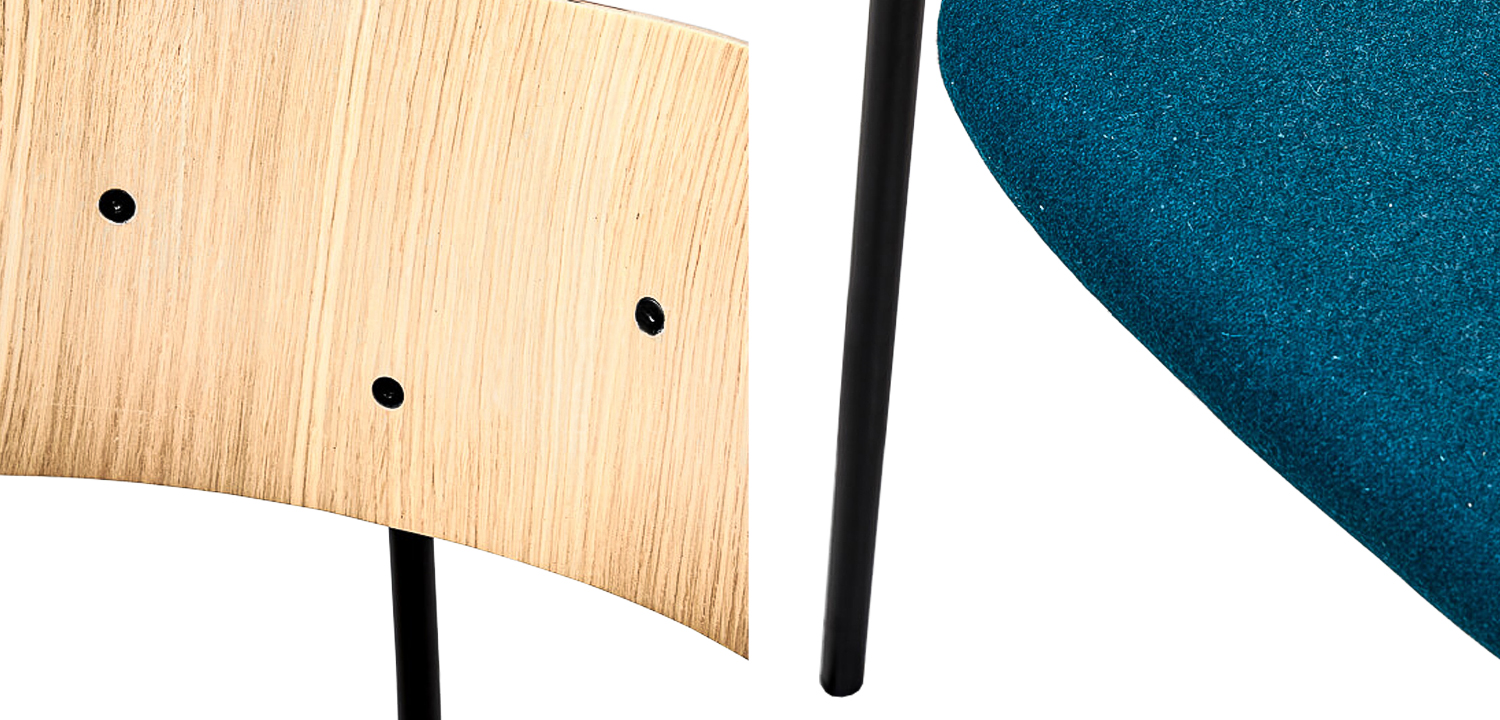 Стул Pilar Loft Stool blue - фото №1