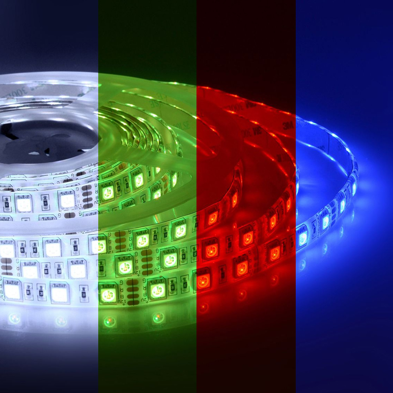 Светодиодная влагозащищенная лента 14,4W/m 60LED/m 3528SMD разноцветная 5M Белый Светодиодная влагозащищенная лента 14,4W/m 60LED/m 3528SMD разноцветная 5M Белый в Брянске | Loft Concept