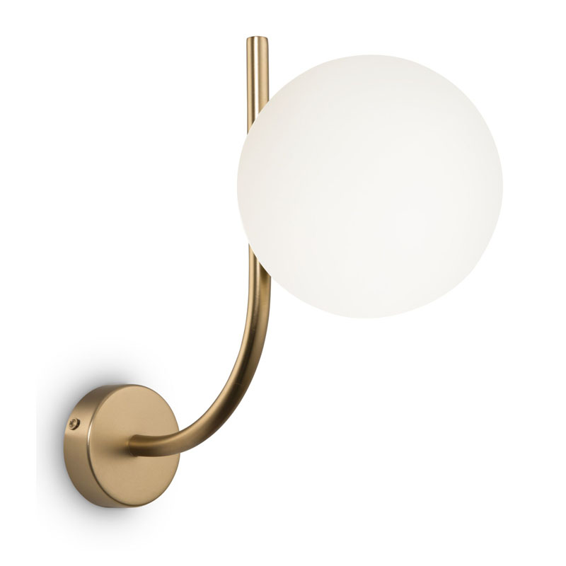 Бра Felicitat Sconce Латунь Белый Бра Felicitat Sconce Латунь Белый в Брянске | Loft Concept