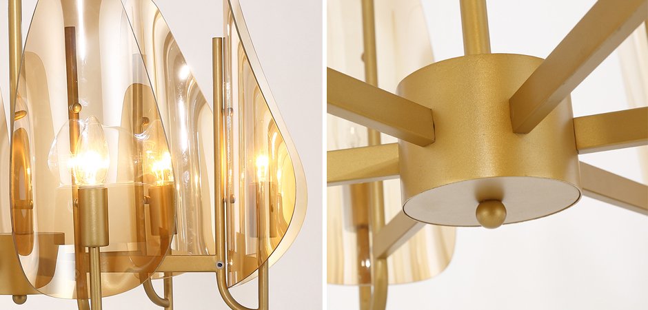 Люстра Chandelier Max Ingrand Fontana Arte Amber glass Люстра Chandelier Max Ingrand Fontana Arte Amber glass - Loft-Concept в Брянске