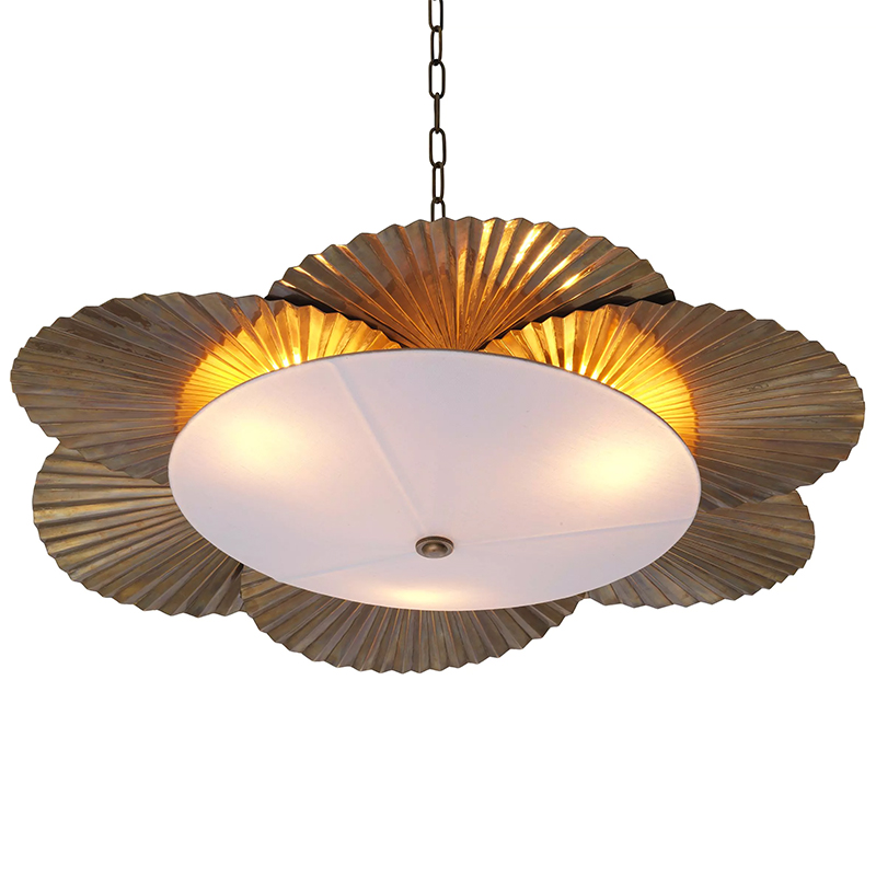 Люстра Eichholtz Chandelier Oriental Латунь Белый в Брянске | Loft Concept 