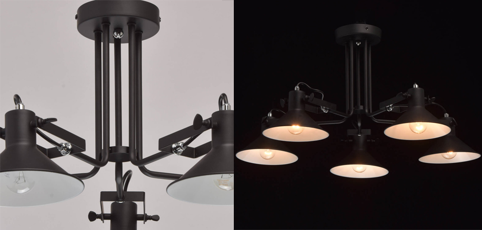 Потолочный светильник Rotating Light Black Потолочный светильник Rotating Light Black - Loft-Concept в Брянске