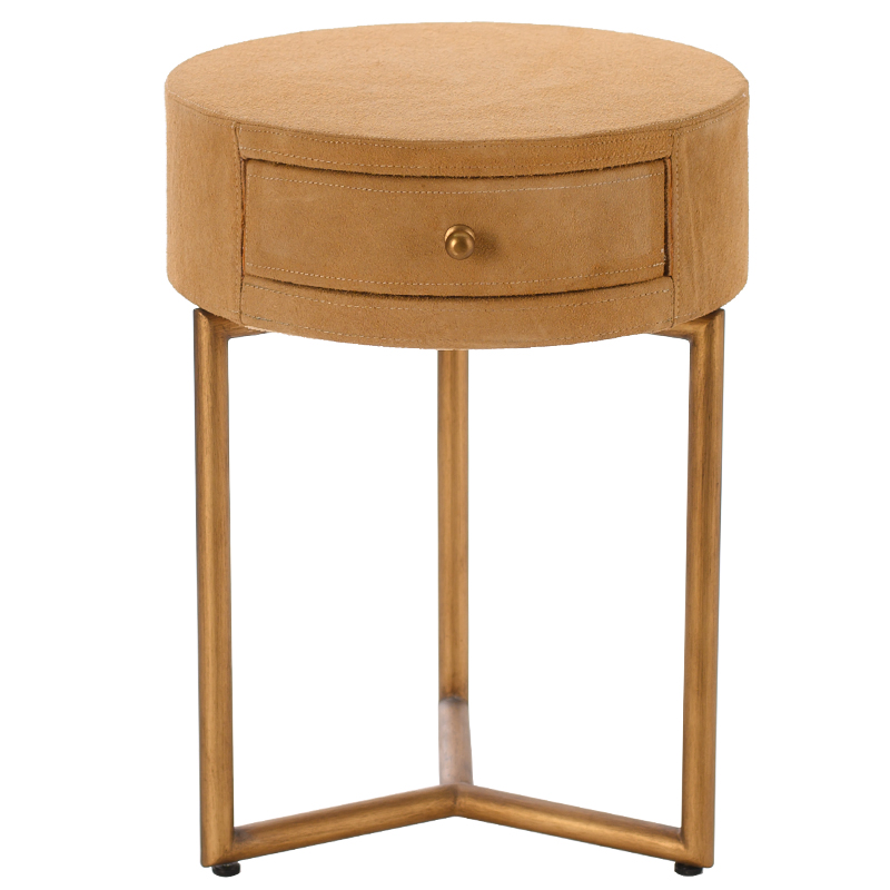 Приставной стол Suede Side Table Медь в Брянске | Loft Concept 
