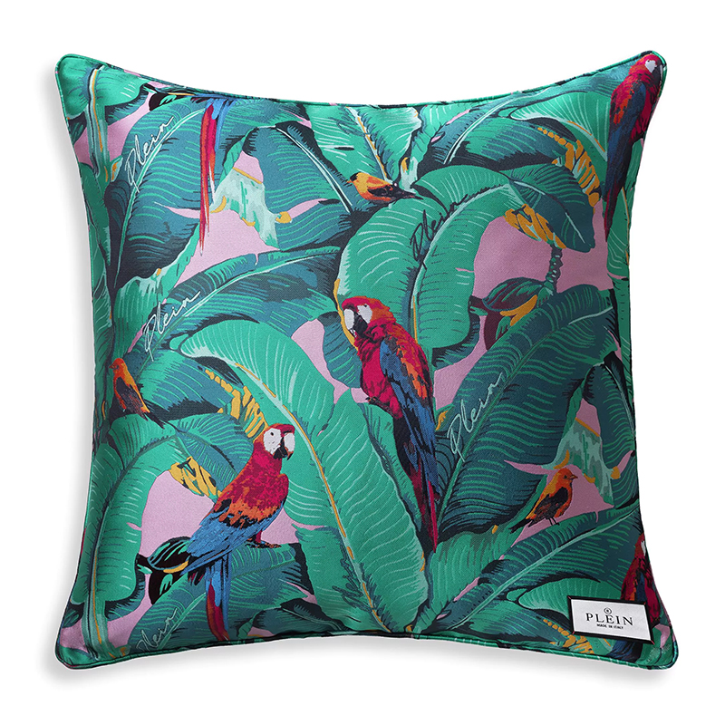 Подушка Philipp Plein Cushion Parrot 50 x 50 Мульти в Брянске | Loft Concept 