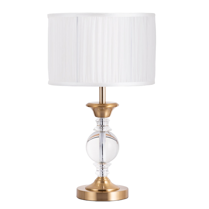 Настольная лампа Fluid glass lamp Белый Прозрачный Золотой Настольная лампа Fluid glass lamp Белый Прозрачный Золотой в Брянске | Loft Concept