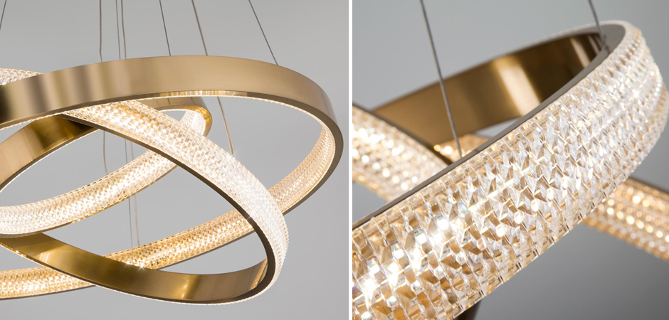Люстра ORACLE 3 Rings Gold Люстра ORACLE 3 Rings Gold - Loft-Concept в Брянске