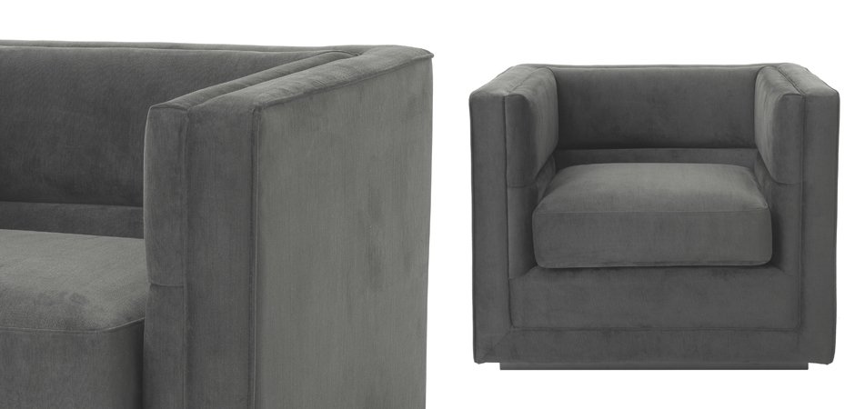 Кресло Eichholtz Сhair Adonia Anthracite Кресло Eichholtz Сhair Adonia Anthracite - Loft-Concept в Брянске