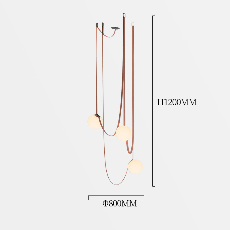 Vibia PLUSMINUS Серия подвесных светильников с белыми шарообразными плафонами из стекла на красных текстильных ремнях в Брянске