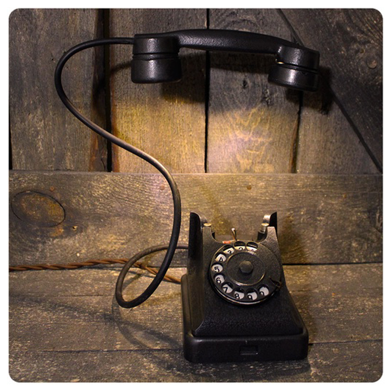 Настольная лампа Soviet Telephone I Черный Настольная лампа Soviet Telephone I Черный в Брянске | Loft Concept