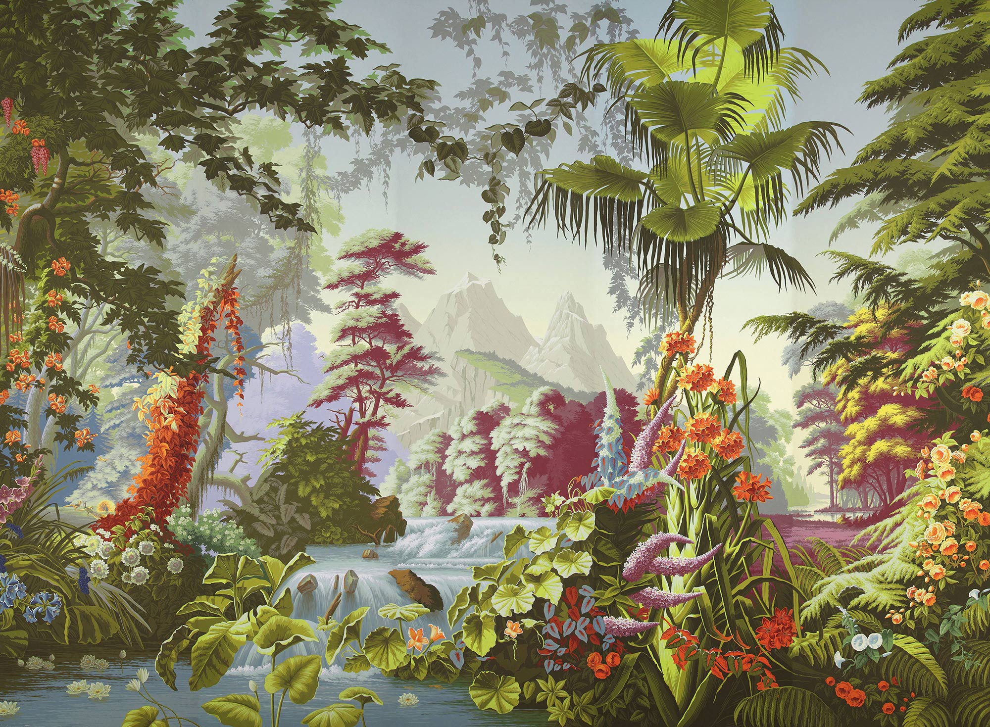 Обои ручная роспись L'Eden Paradiso on scenic paper Обои ручная роспись L'Eden Paradiso on scenic paper - постер Loft-Concept в Брянске