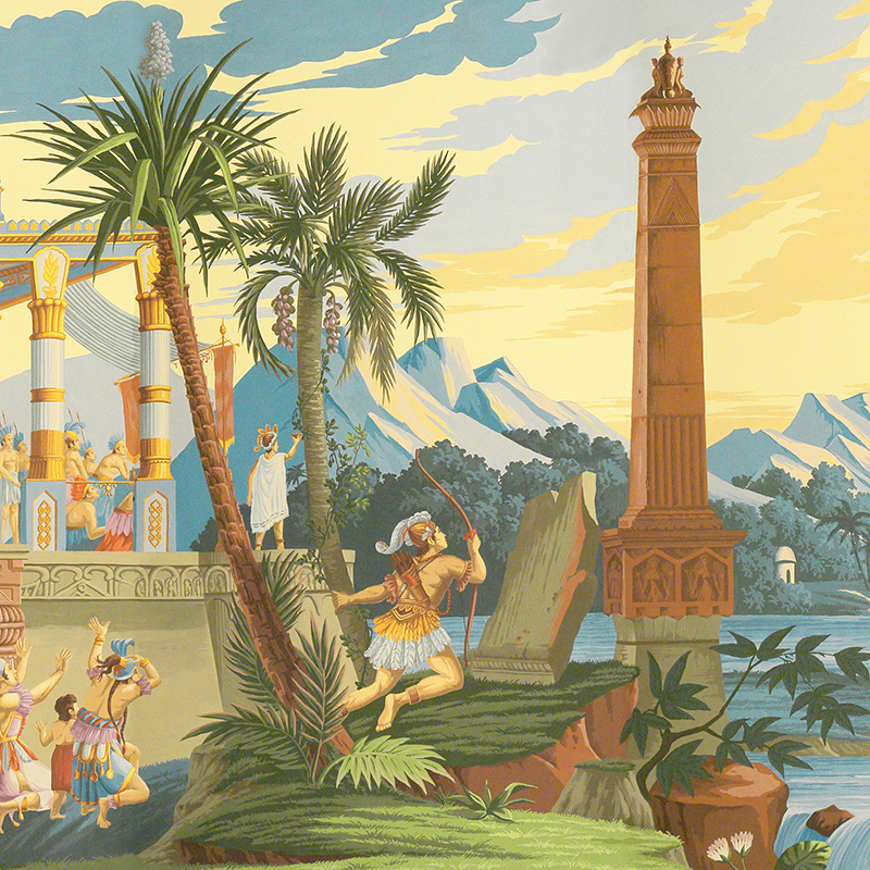Обои ручная роспись The Incas Dufour on scenic paper Обои ручная роспись The Incas Dufour on scenic paper в Брянске | Loft Concept