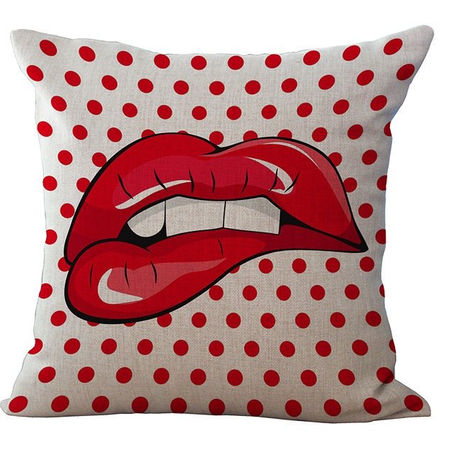 Декоративная подушка Lips and Face #2 Мульти Декоративная подушка Lips and Face #2 Мульти в Брянске | Loft Concept