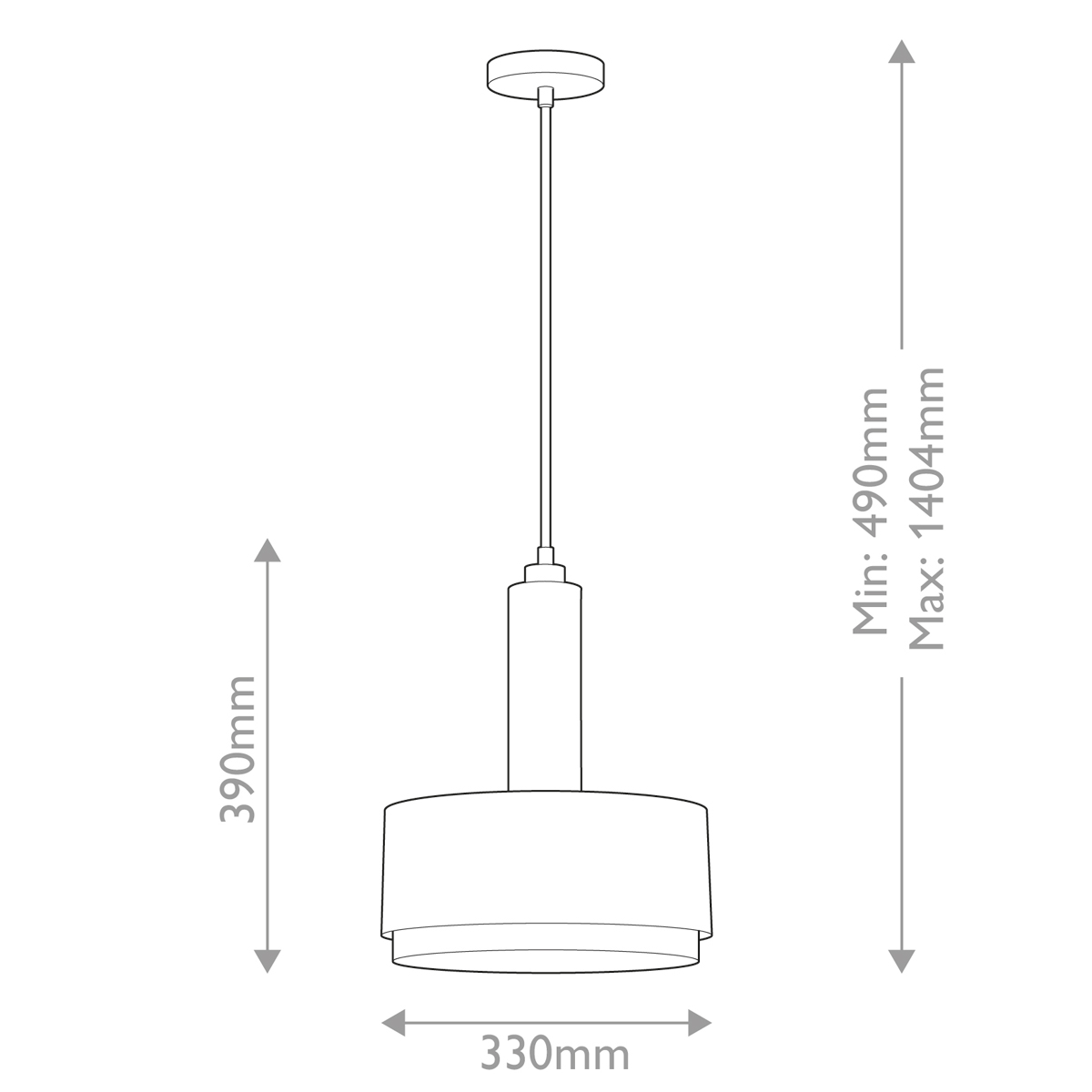 Подвесной светильник цилиндрический с белым плафоном Hinkley в Брянске