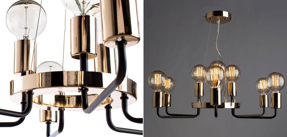 Люстра Loft Industrial Glossy Gold Люстра Loft Industrial Glossy Gold - Loft-Concept в Брянске