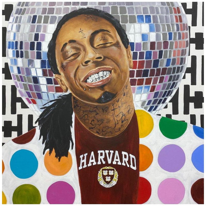Картина Harvard Disco Weezy Мульти Картина Harvard Disco Weezy Мульти в Брянске | Loft Concept
