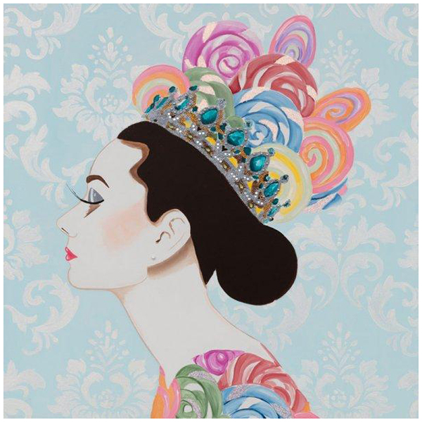Картина Audrey with Lollipop Crown Мульти Картина Audrey with Lollipop Crown Мульти в Брянске | Loft Concept