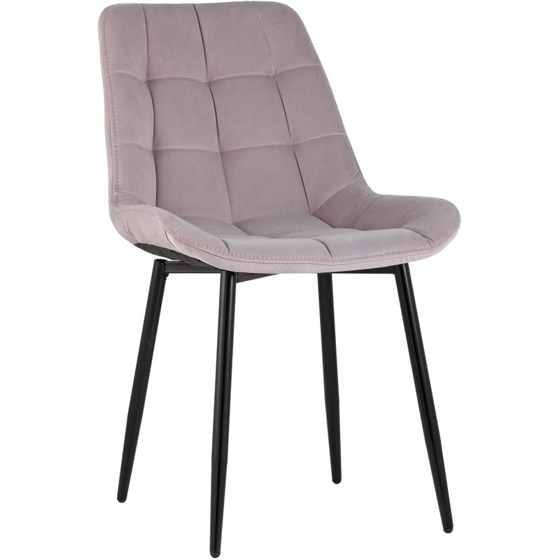 Стул NANCY Chair Пыльно-Розовый Велюр Розовый пастельный Черный Стул NANCY Chair Пыльно-Розовый Велюр Розовый пастельный Черный в Брянске | Loft Concept