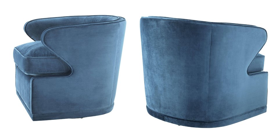Кресло Eichholtz Chair Dorset Blue Кресло Eichholtz Chair Dorset Blue - Loft-Concept в Брянске
