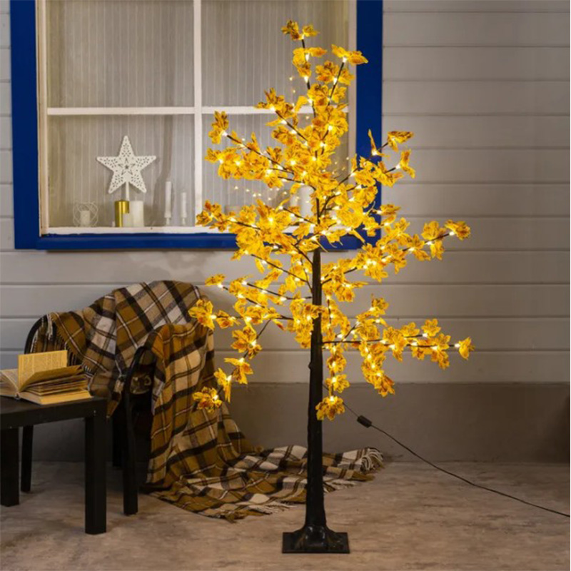 Светодиодное дерево Maple Yellow Желтый Черный Светодиодное дерево Maple Yellow Желтый Черный в Брянске | Loft Concept
