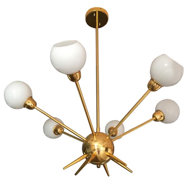 Люстра Mace Chandelier Глянцевое золото Белый в Брянске | Loft Concept 
