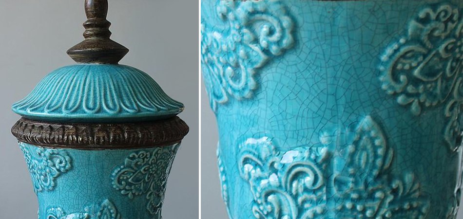 Кубок с крышкой керамика Turquoises Cup Кубок с крышкой керамика Turquoises Cup - Loft-Concept в Брянске