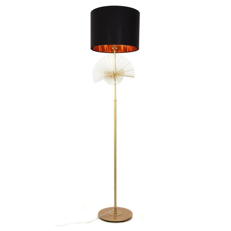 Торшер Genoveva Floor lamp black Черный Золотой Торшер Genoveva Floor lamp black Черный Золотой в Брянске | Loft Concept
