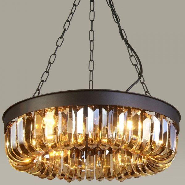 Люстра Crystal Round Frozen Pendant Черный Люстра Crystal Round Frozen Pendant Черный в Брянске | Loft Concept
