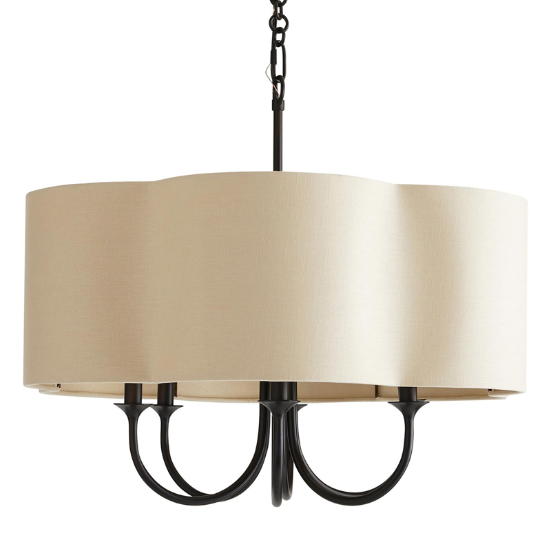 Люстра Vitorino Black Chandelier Бежевый Черный Люстра Vitorino Black Chandelier Бежевый Черный в Брянске | Loft Concept