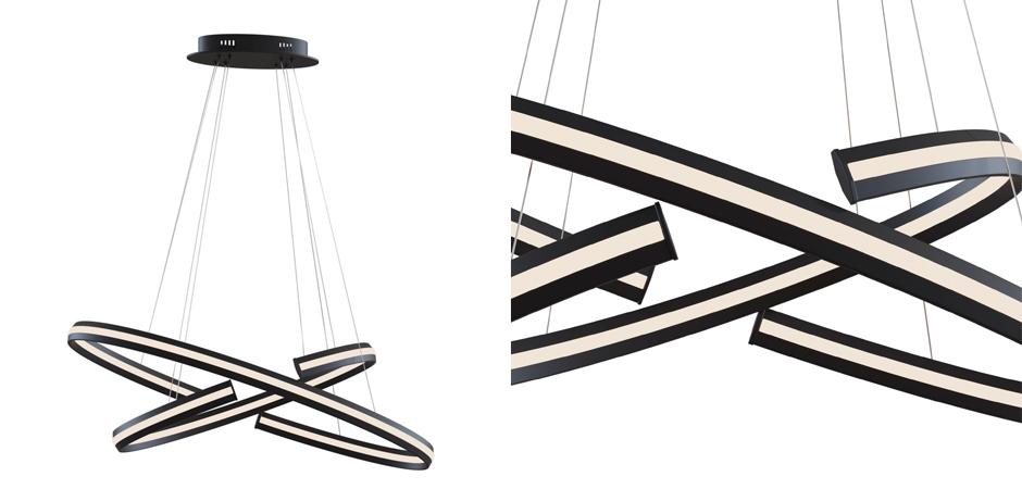 Люстра Half Ring Black & White Pendant S Люстра Half Ring Black & White Pendant S - Loft-Concept в Брянске