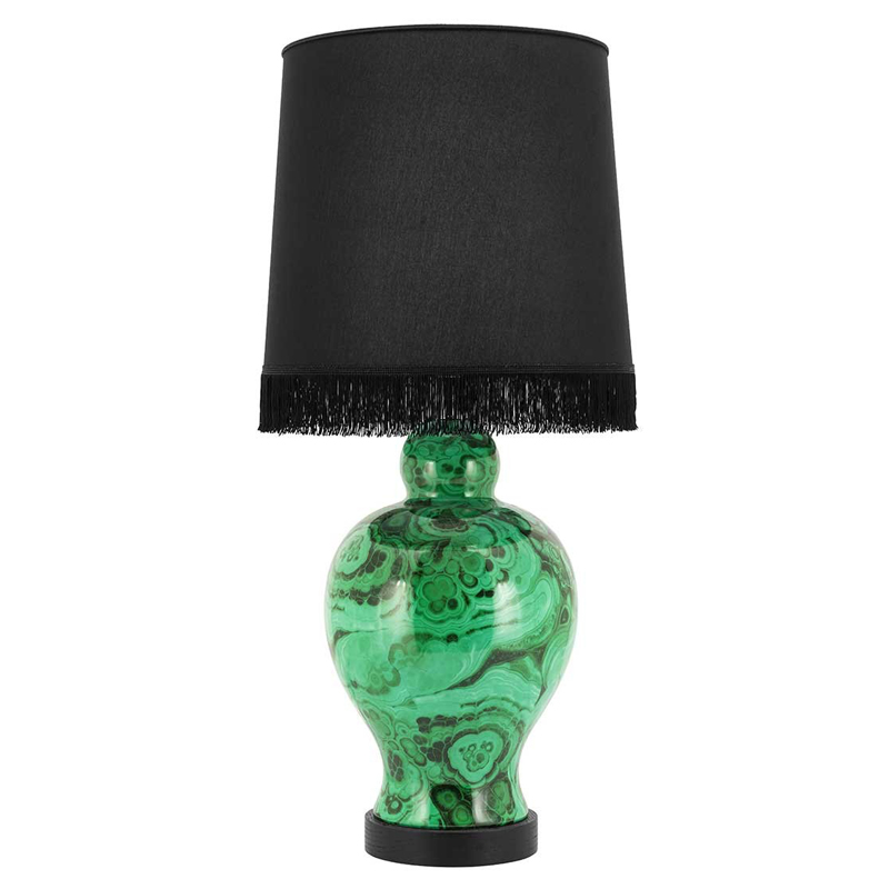 Настольная лампа TABLE LAMP CURVY Черный Малахит (зеленый) Настольная лампа TABLE LAMP CURVY Черный Малахит (зеленый) в Брянске | Loft Concept