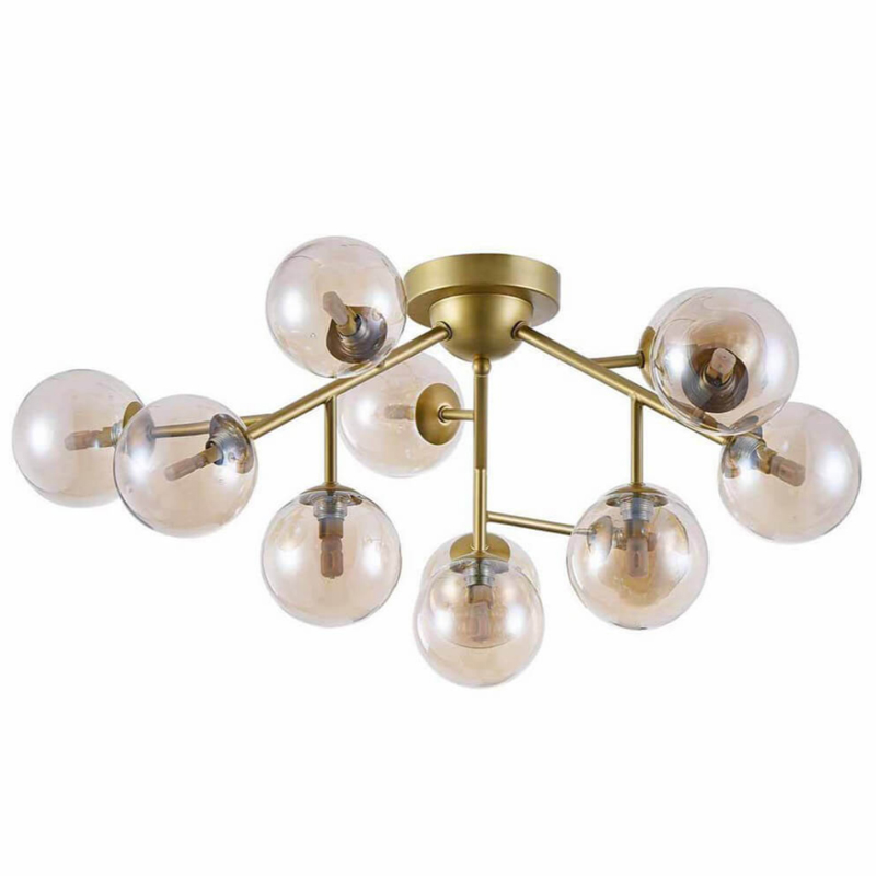 Потолочный Светильник Berries Chandelier Amber 60 матовое золото Янтарь (Amber) в Брянске | Loft Concept 