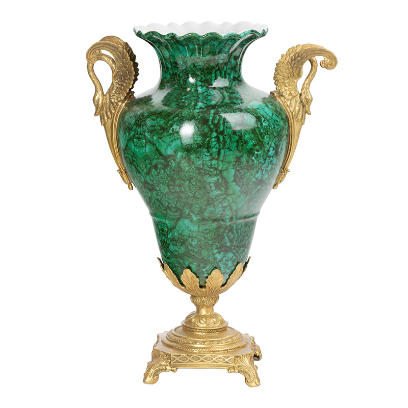 Ваза фарфоровая малахит Malachite Малахит Ваза фарфоровая малахит Malachite Малахит в Брянске | Loft Concept