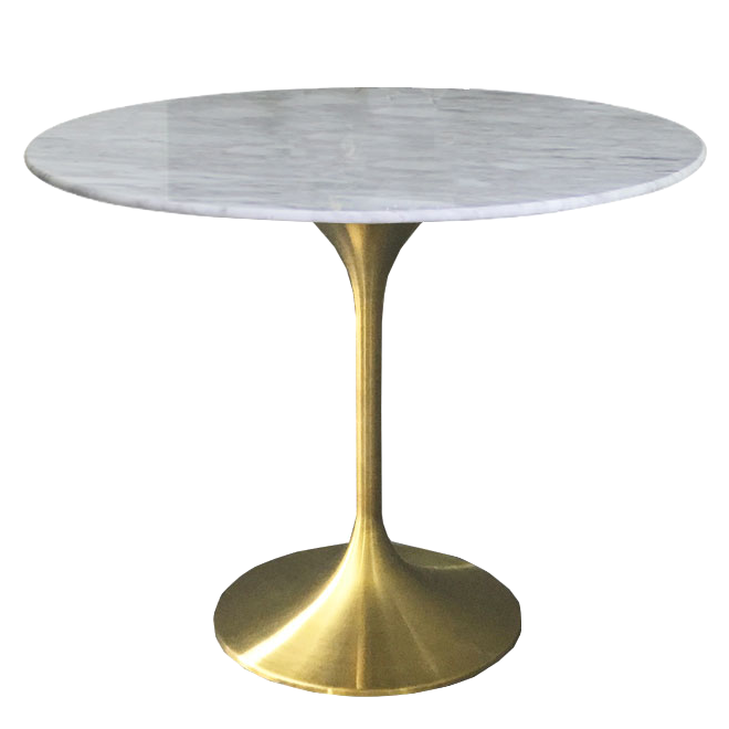 Стол Tulip brass Латунь Серый (Gray) в Брянске | Loft Concept 