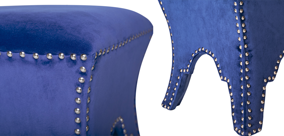 Пуф Pouf Blue Velor Пуф Pouf Blue Velor - Loft-Concept в Брянске