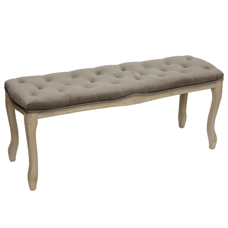 Банкетка French Provence Farmhouse Bench grey Бежево-серый Банкетка French Provence Farmhouse Bench grey Бежево-серый в Брянске | Loft Concept