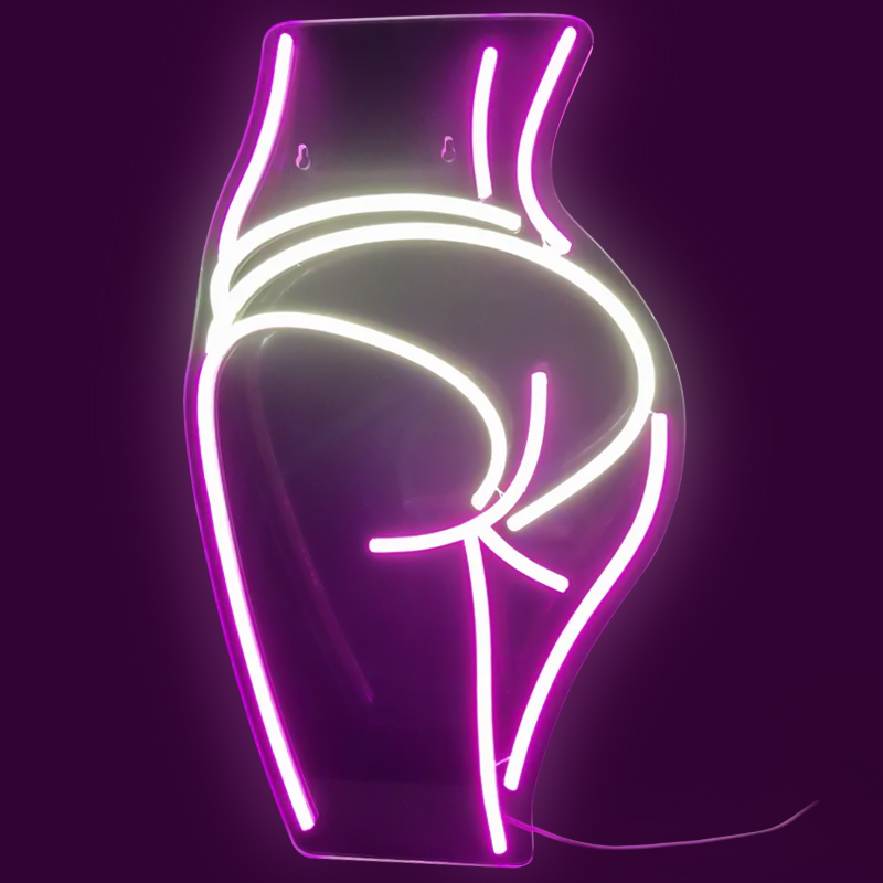 Неоновая настенная лампа Intrigue Neon Wall Lamp Лиловый Желтый Неоновая настенная лампа Intrigue Neon Wall Lamp Лиловый Желтый в Брянске | Loft Concept