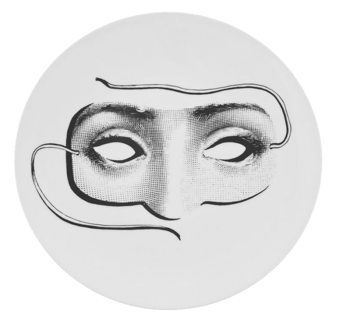Декоративная тарелка Fornasetti 060 Черный Декоративная тарелка Fornasetti 060 Черный в Брянске | Loft Concept