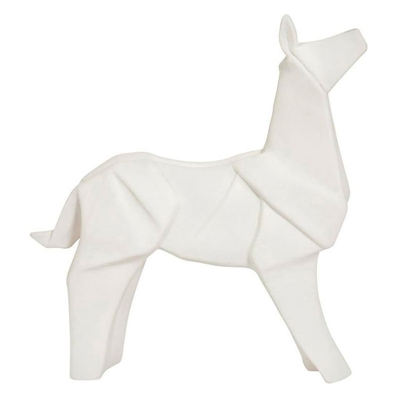 Фигурка в виде оригами керамическая белая собака White Dog Белый в Брянске | Loft Concept 