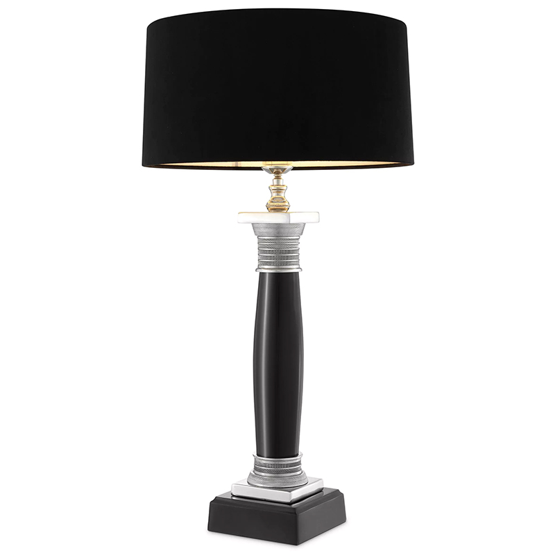 Настольная лампа Eichholtz Table Lamp Napoleon Black Черный Никель в Брянске | Loft Concept 