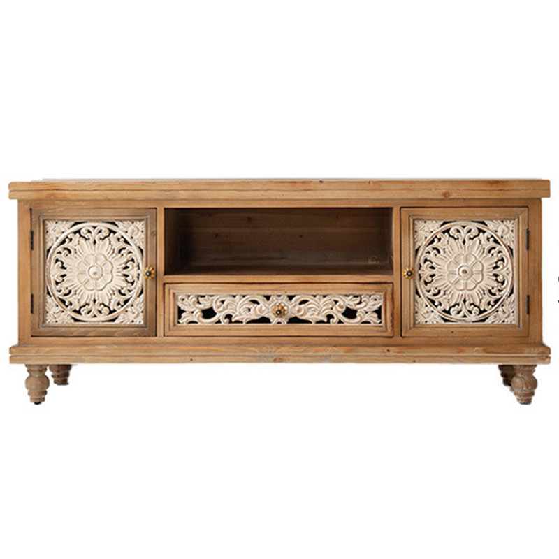 ТВ-тумба Gosselin Provence TV Stand Древесина Бежевый Белый ТВ-тумба Gosselin Provence TV Stand Древесина Бежевый Белый в Брянске | Loft Concept