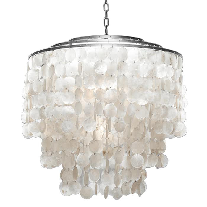 Люстра SHELL Chandelier 65 Серебро Белый Серебряный Люстра SHELL Chandelier 65 Серебро Белый Серебряный в Брянске | Loft Concept