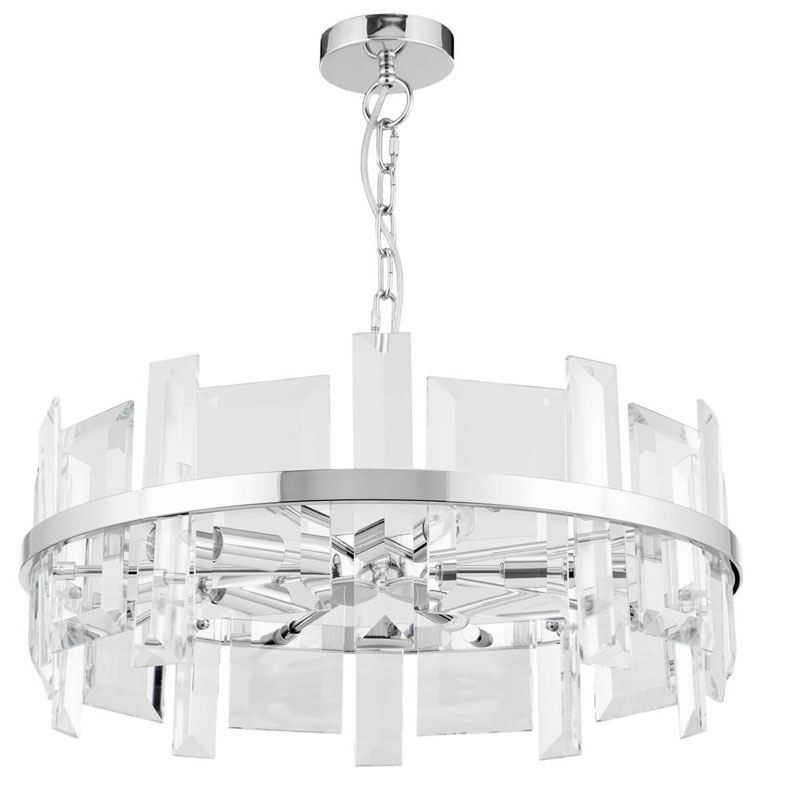 Люстра Harlow Crystal Round Chandelier chrome 5 Хром Люстра Harlow Crystal Round Chandelier chrome 5 Хром в Брянске | Loft Concept