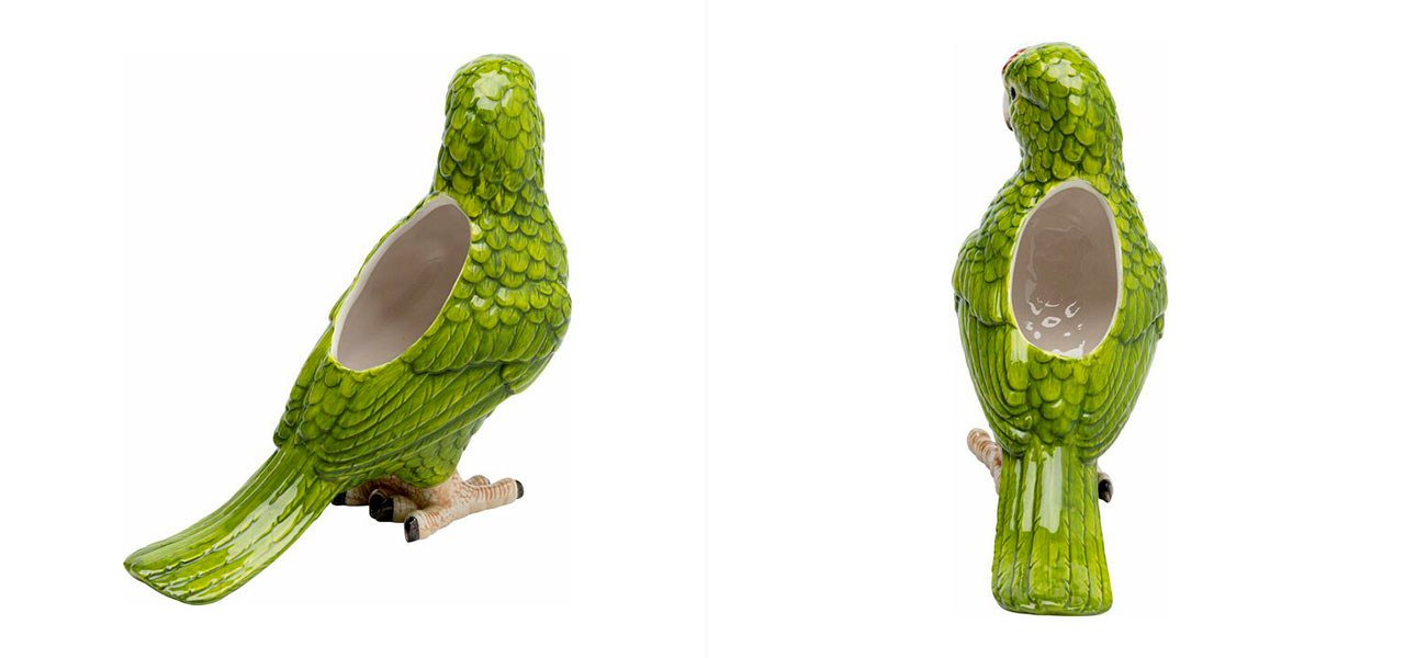 Ваза зеленый попугай Parrot - фото