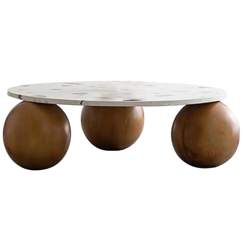 Кофейный стол Oliver Wooden Forms Coffee Table Коричневый Белый Кофейный стол Oliver Wooden Forms Coffee Table Коричневый Белый в Брянске | Loft Concept