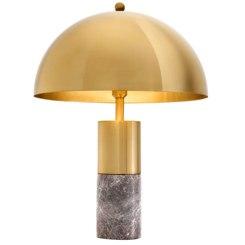Настольная лампа Eichholtz Table Lamp Flair brass Латунь Серый Настольная лампа Eichholtz Table Lamp Flair brass Латунь Серый в Брянске | Loft Concept